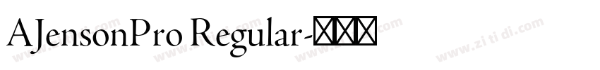 AJensonPro Regular字体转换